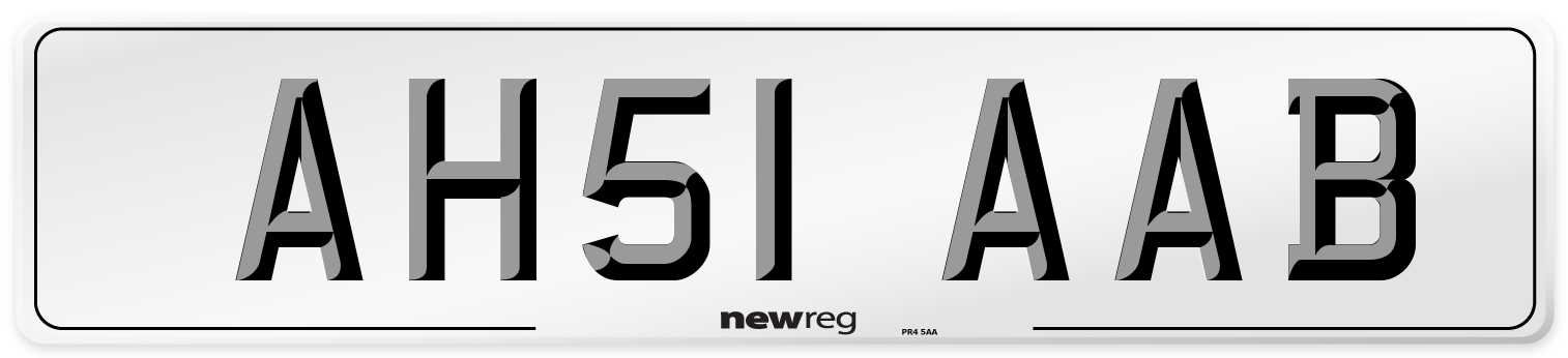 AH51 AAB Number Plate from New Reg